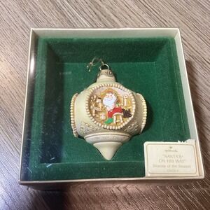 Hallmark 1983 Santa's On His Way‎ Keepsake Ornament Scenes of the Season OX4269